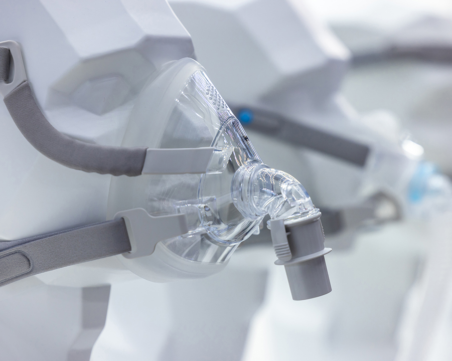 Mask headgear for nose and throat breathing medication with cpap machine against snoring and sleep disorder to breath easier, CPAP mask sleep apnea.